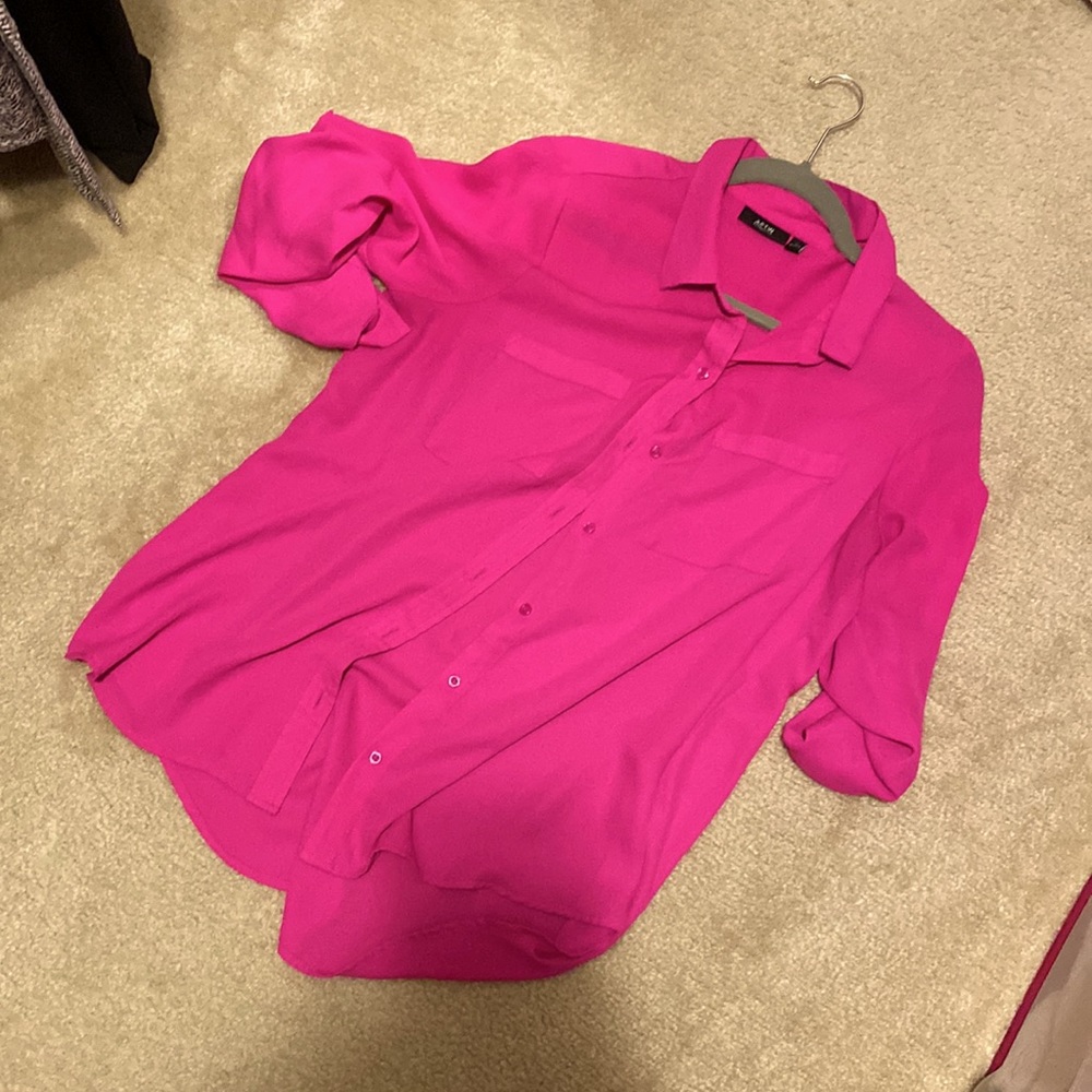 Hot pink blouse